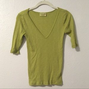 Michael Stars Short Sleeve Green Shirt
